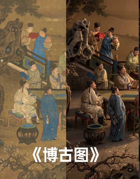 模糊的古画原图
